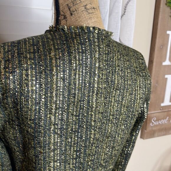 ECRU TWEED CROPPED JACKET - Picture 7 of 10
